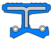 Сальник DC 62x100x20/28 NBR
