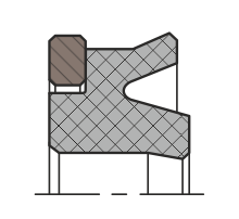 Уплотнение поршня QP02-R (K02-R)