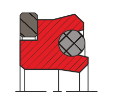 Уплотнение поршня QP04-P (K04-P)