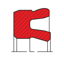 Уплотнение поршня QP05-P (K05-P)