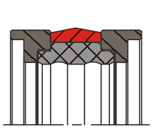 Уплотнение поршня QP09-H (K09-H)