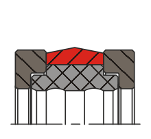 Уплотнение поршня QP23-H (K23-H)