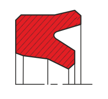 Уплотнение штока QR01-P (S01-P)