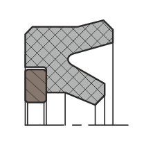 Уплотнение штока QR02-R (S02-R)