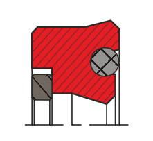 Уплотнение штока QR04-P (S04-P)